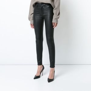 Hudson Jeans High Waist Barbara Leather Pants NEW